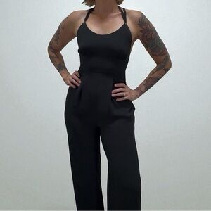 BCBG Vintage Y2K Wide-Leg Jumpsuit | Size S | Black | Excellent ✨